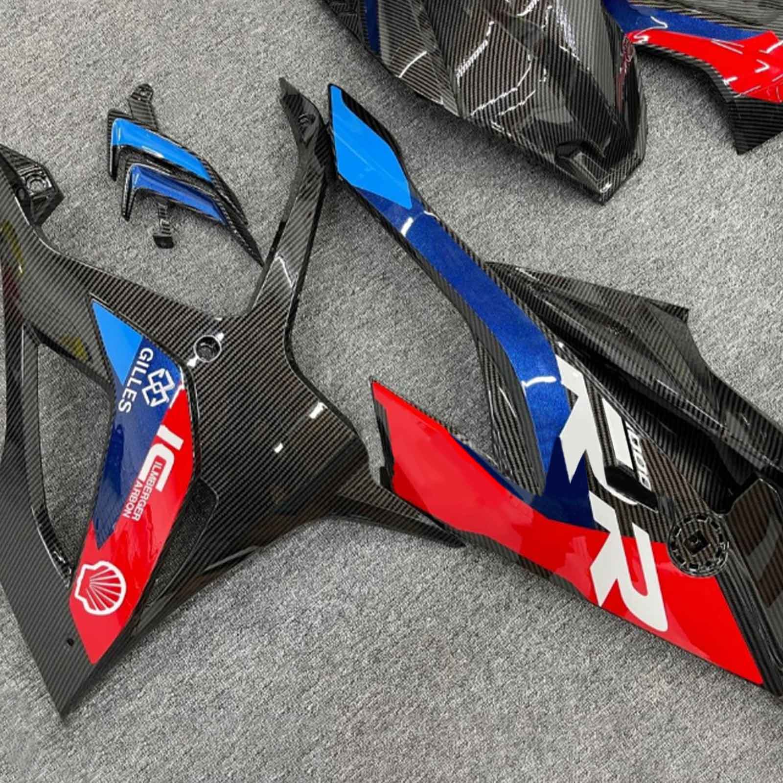 Amotopart BMW 2019-2022 S1000RR/M1000RR Black Blue Red Fairing Kit