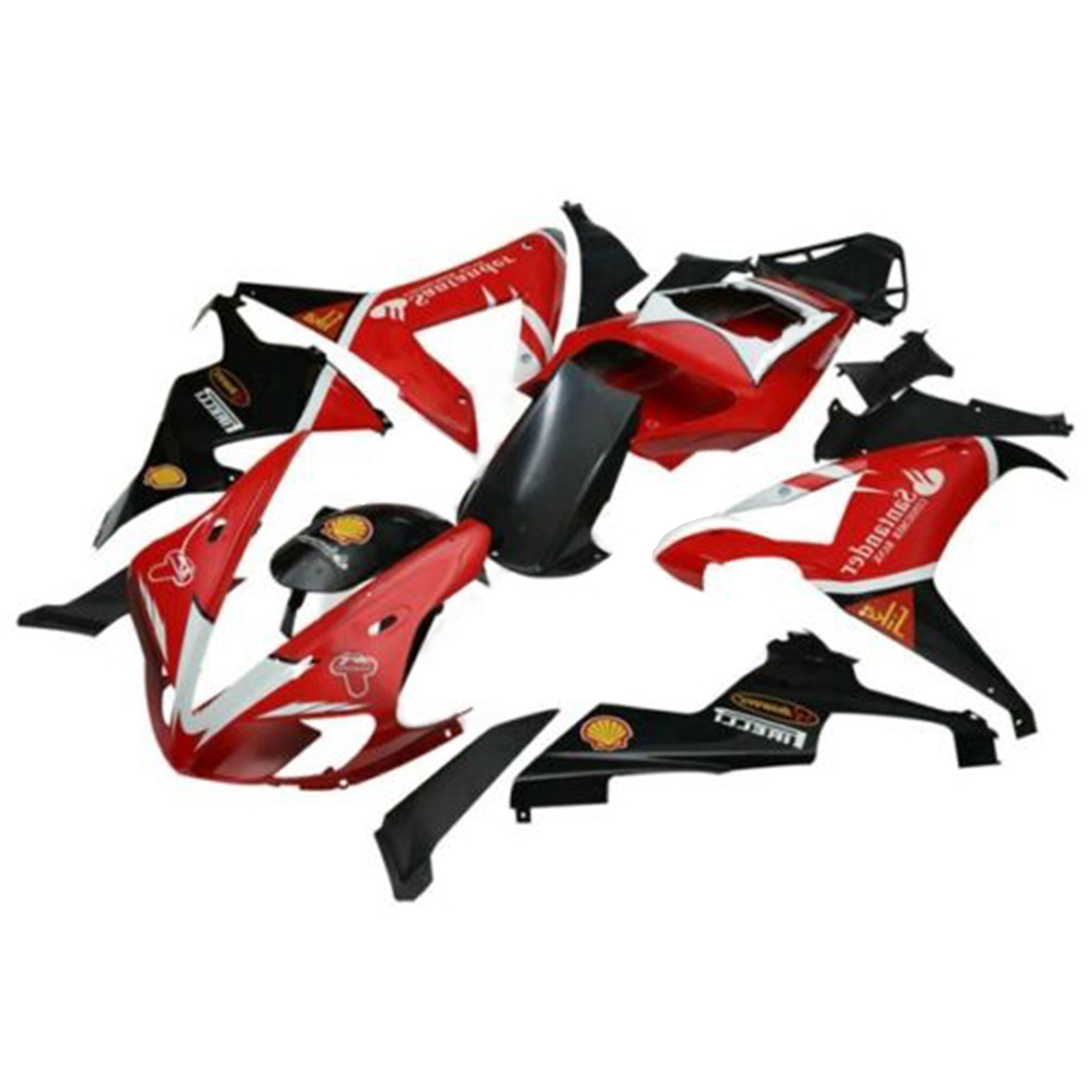 Amotopart 2002 2003 Yamaha YZF R1 Black&Red Fairing Kit