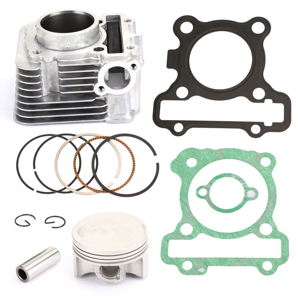Cylinder Piston Gasket Top End Kit 52.4mm Fit for Yamaha MIO M3 / MIO i 125 Generic