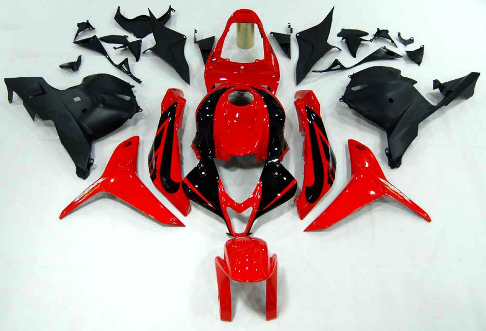 Amotopart 2009-2012 CBR600RR Honda Kit de carenado rojo y negro