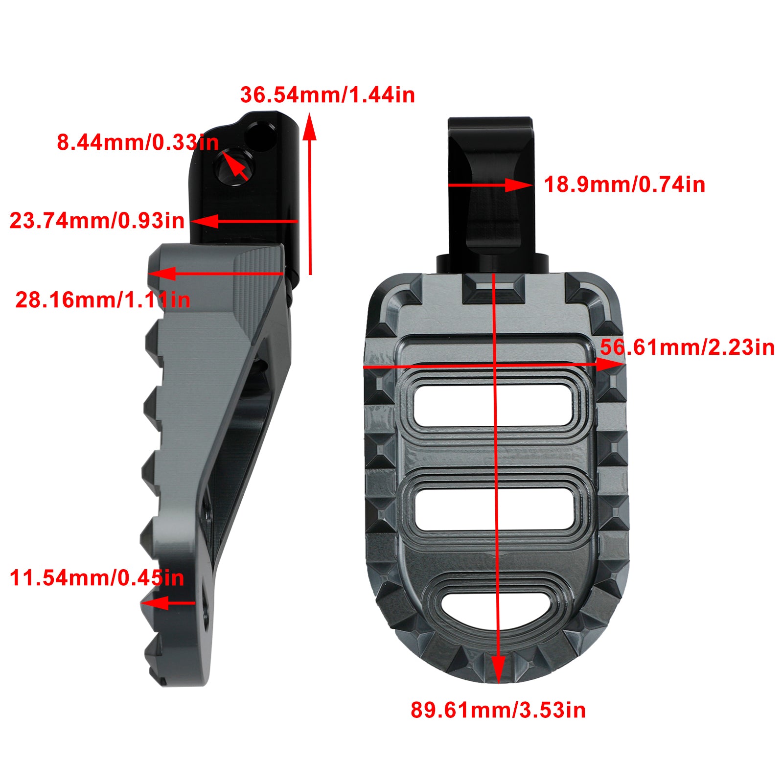 Hintere Fußrasten-Fußraste passend für Sportster S Breakout Lower Rider Softail Slim