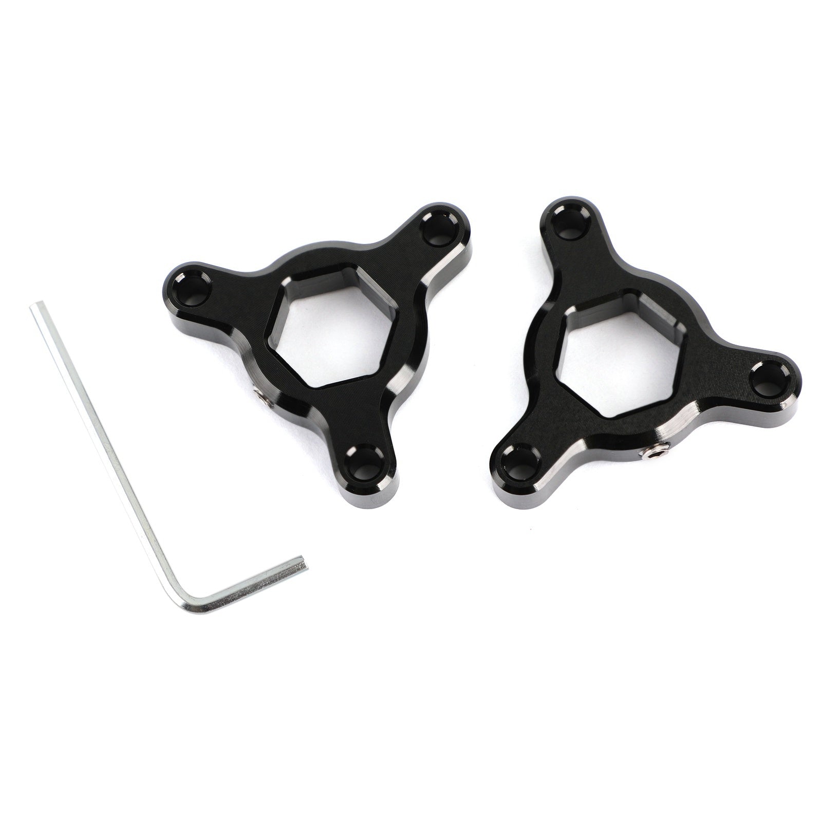 Preajustadores de horquilla, color negro, 14MM, aptos para Suzuki GSR750 GSX1300BK GSX1400 GSXR1000