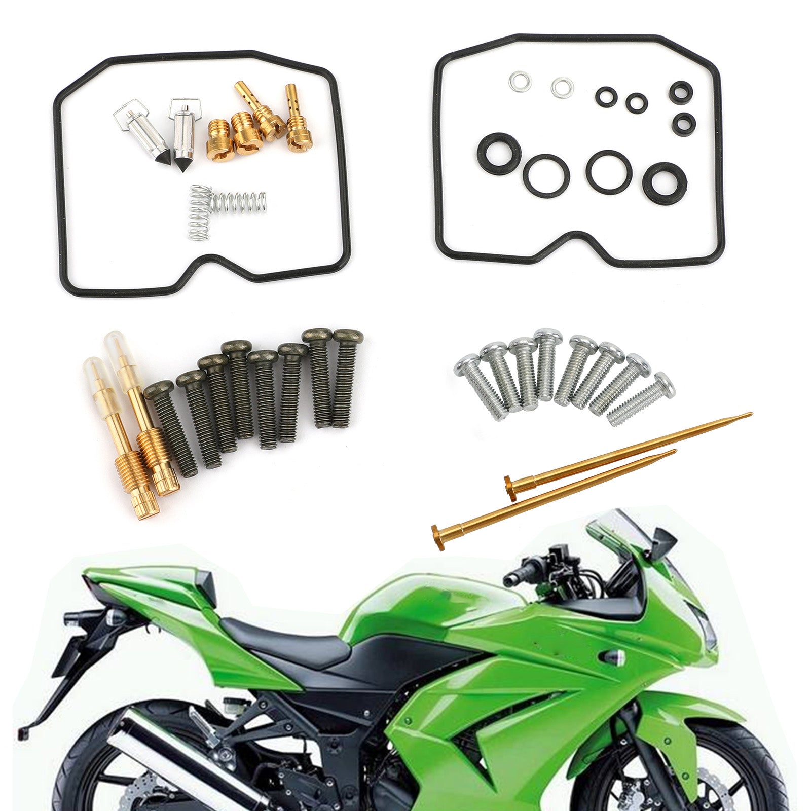 Kawasaki Vergaser-Umbausatz, passend für Kawasaki EX250J EX250F EX250E Ninja 250R 2008–2012