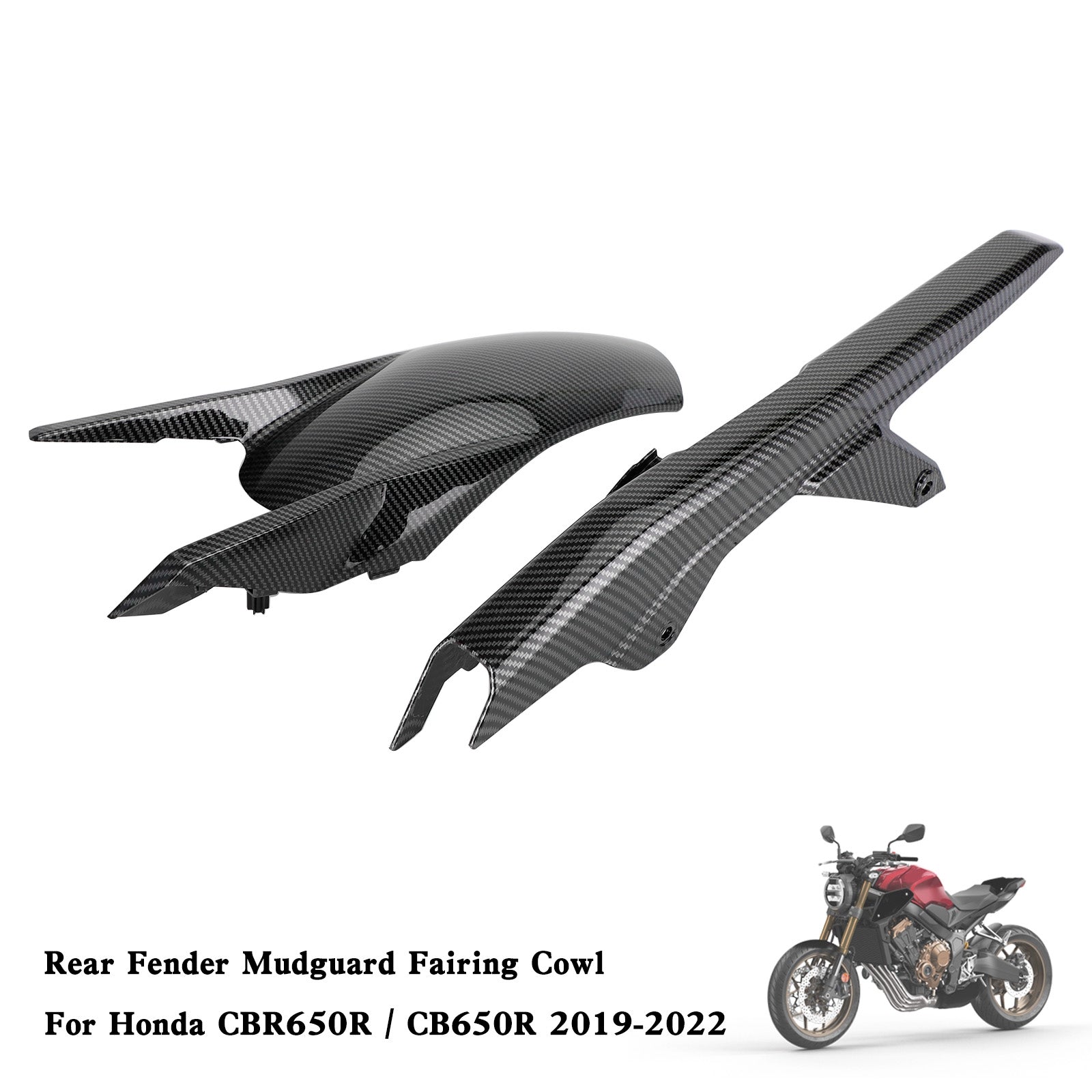 Rear Fender Mudguard Fairing Cowl For Honda CBR650R CB650R 2019-2022