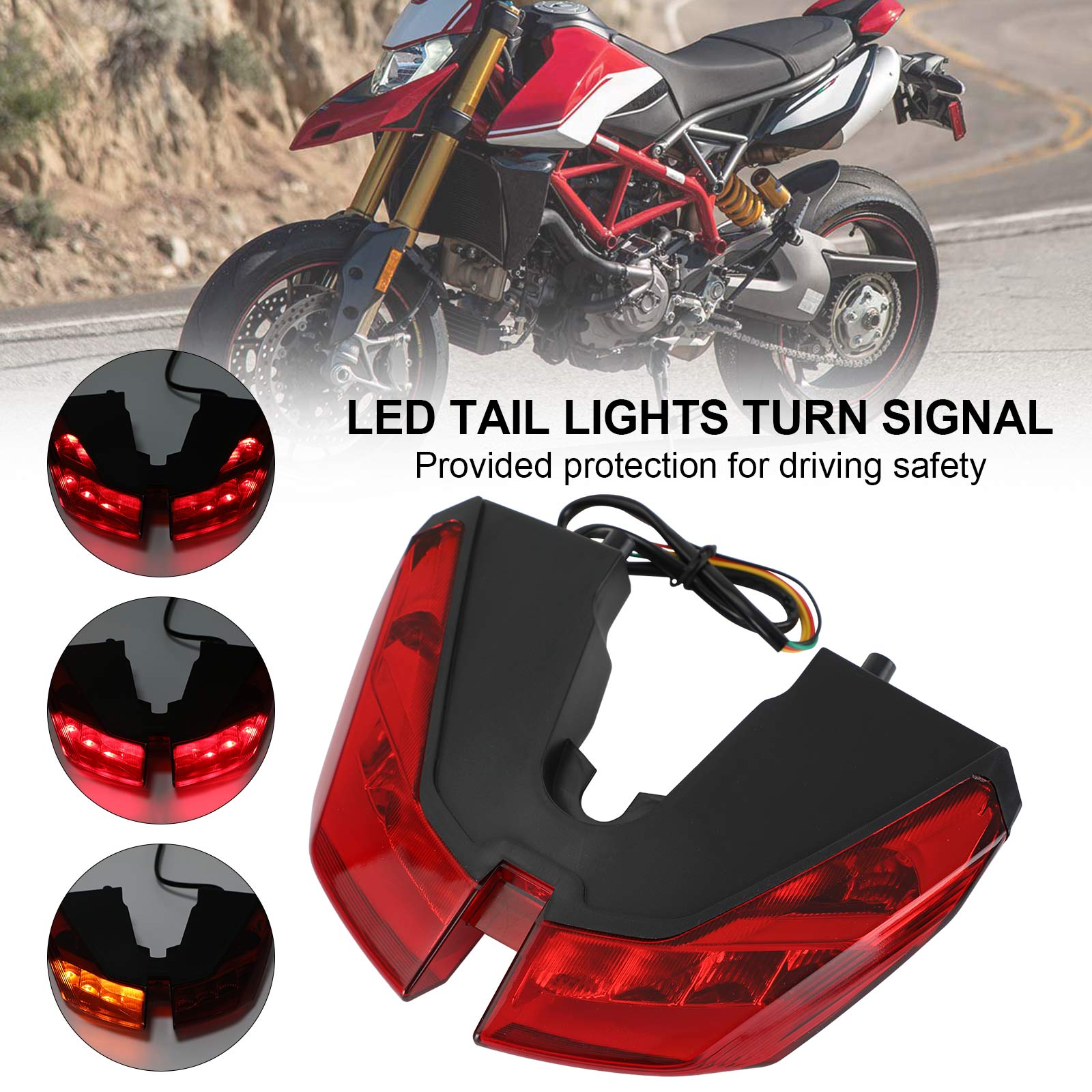 12-21 Ducati Hypermotard 821 939 950 S Tail Lights Turn Signal