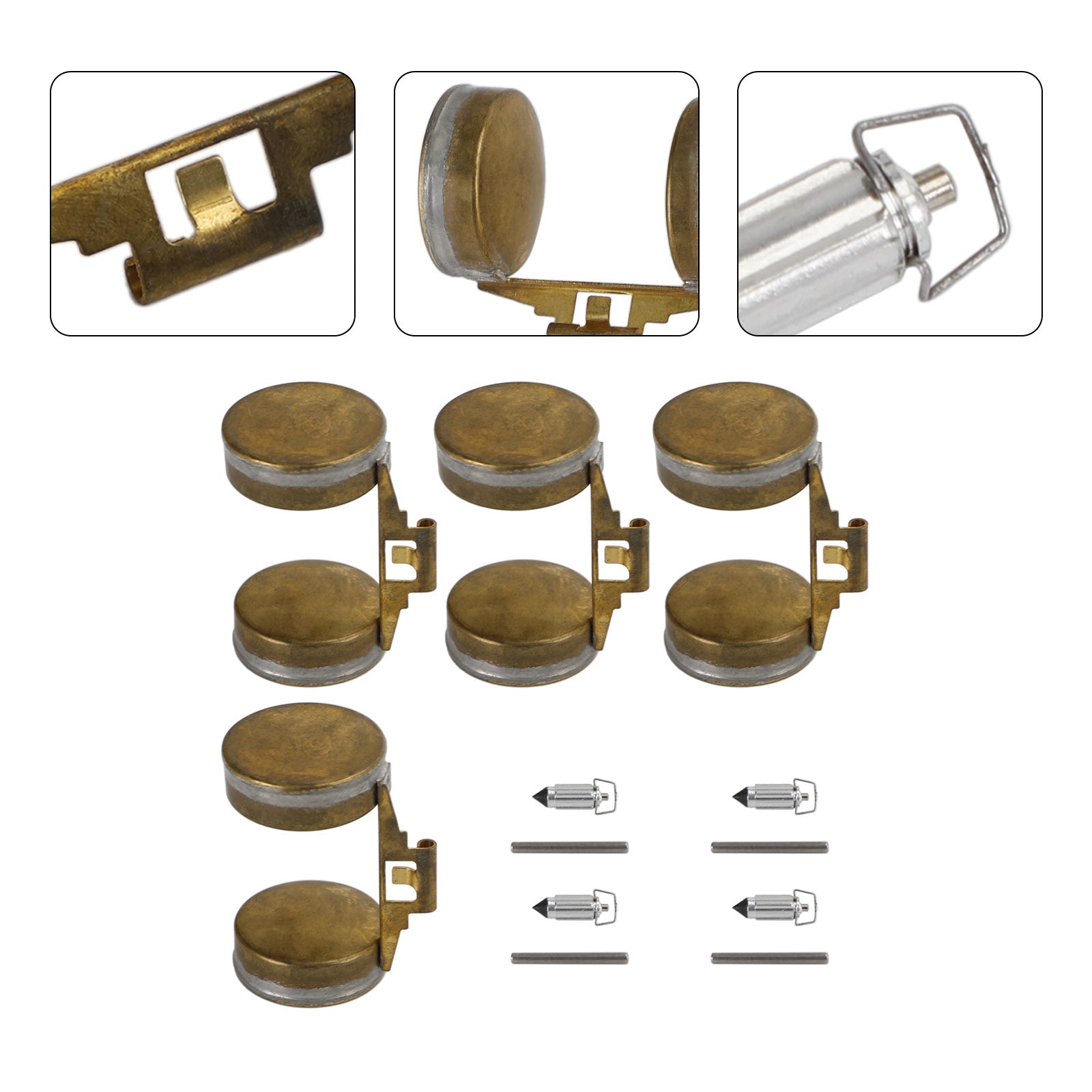 Kit di riparazione carburatore 4X galleggiante adatto per Honda CB100 CB350 XL100 XL125 XL175 SL100 generico