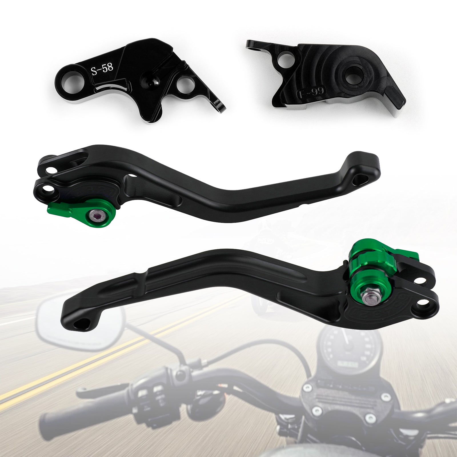 Nouveau levier de frein d'embrayage court adapté pour Aprilia RSV4 FACTORY/RSV4-R/RR 09-17