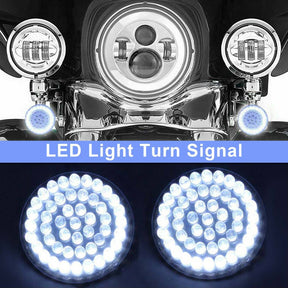 1156 Rear LED Turn Signal Insert Lights for Dyna Touring Street Road Glide 883