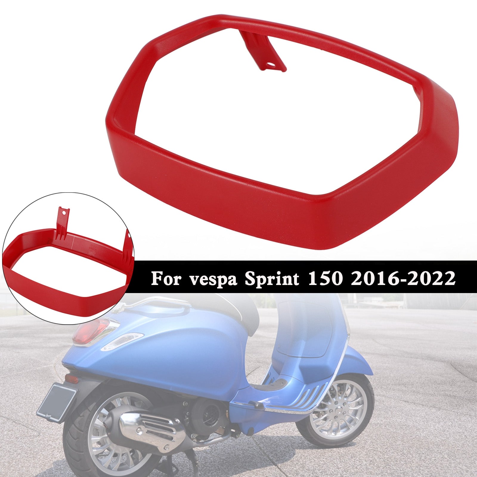 Scheinwerferblende Zierleiste Felgenkappe Schutzabdeckung für Vespa Sprint 150 2016–2022