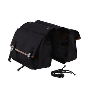 Waterproof Motorcycle Saddle Bag Universal Riding Canvas Travel Bag 144#