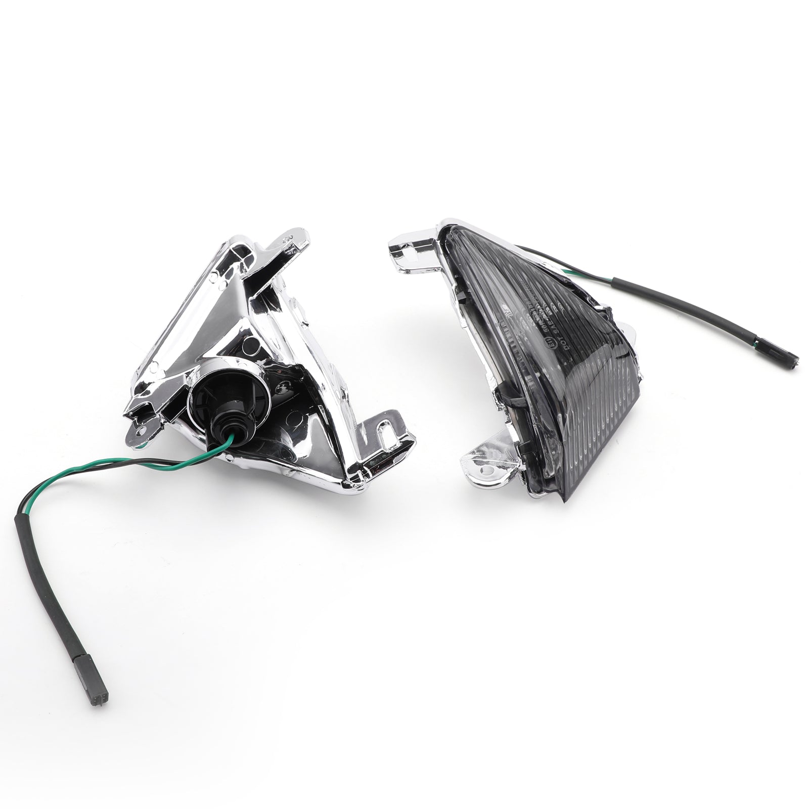 Vordere Blinkerlinse, passend für Kawasaki ZX14R 2006–2010, ZX10R 2006–2007, Ninja 650F 2006–2008, Rauchfarben