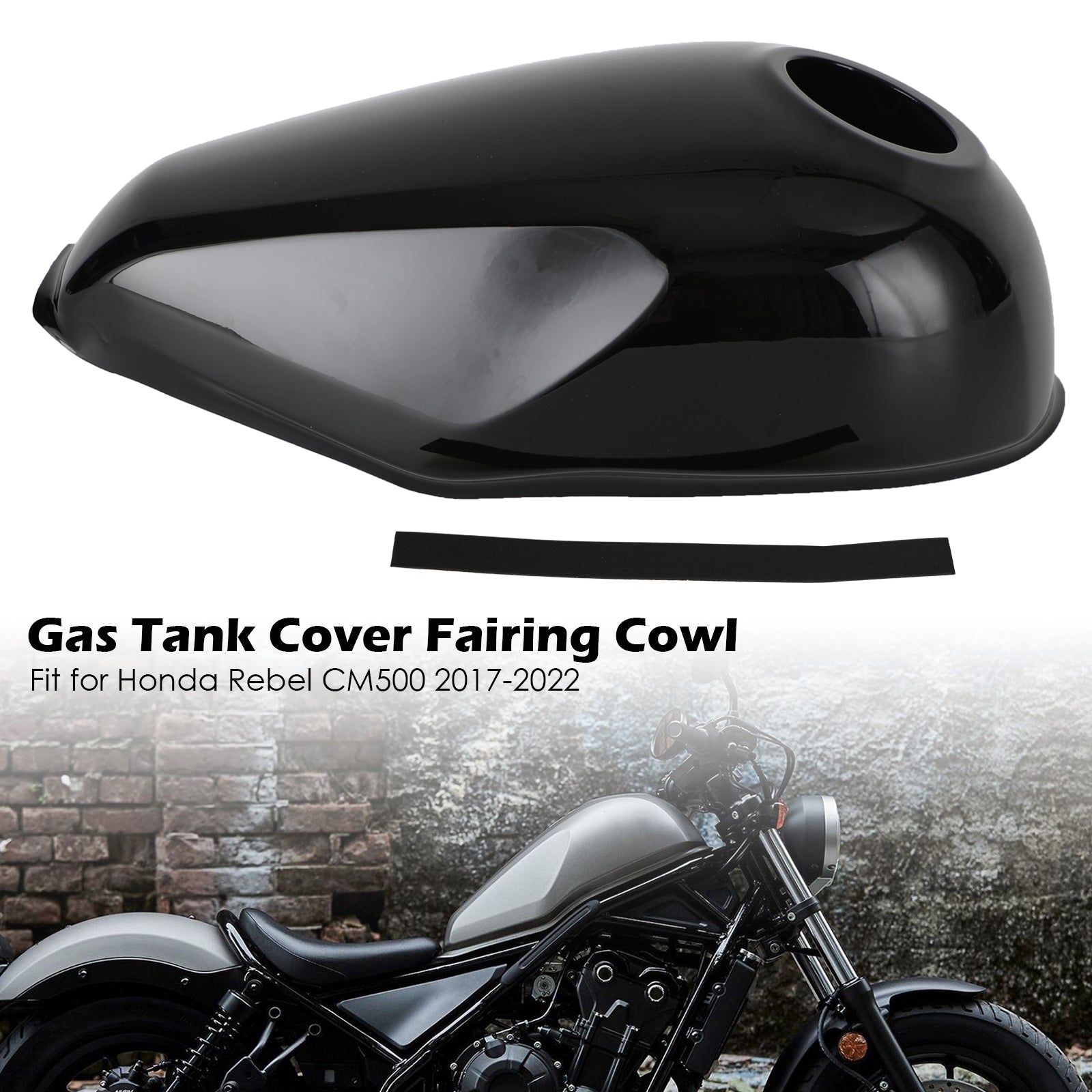 Gas Tank Cover Trim Fairing Cowl for Honda Rebel CMX300 CMX500 2017-2022 Generic