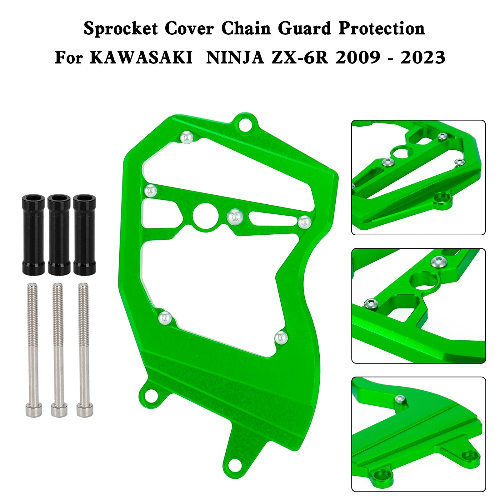 Front Sprocket Cover Chain Guard For KAWASAKI Ninja ZX-6R ZX6R 2009-2023