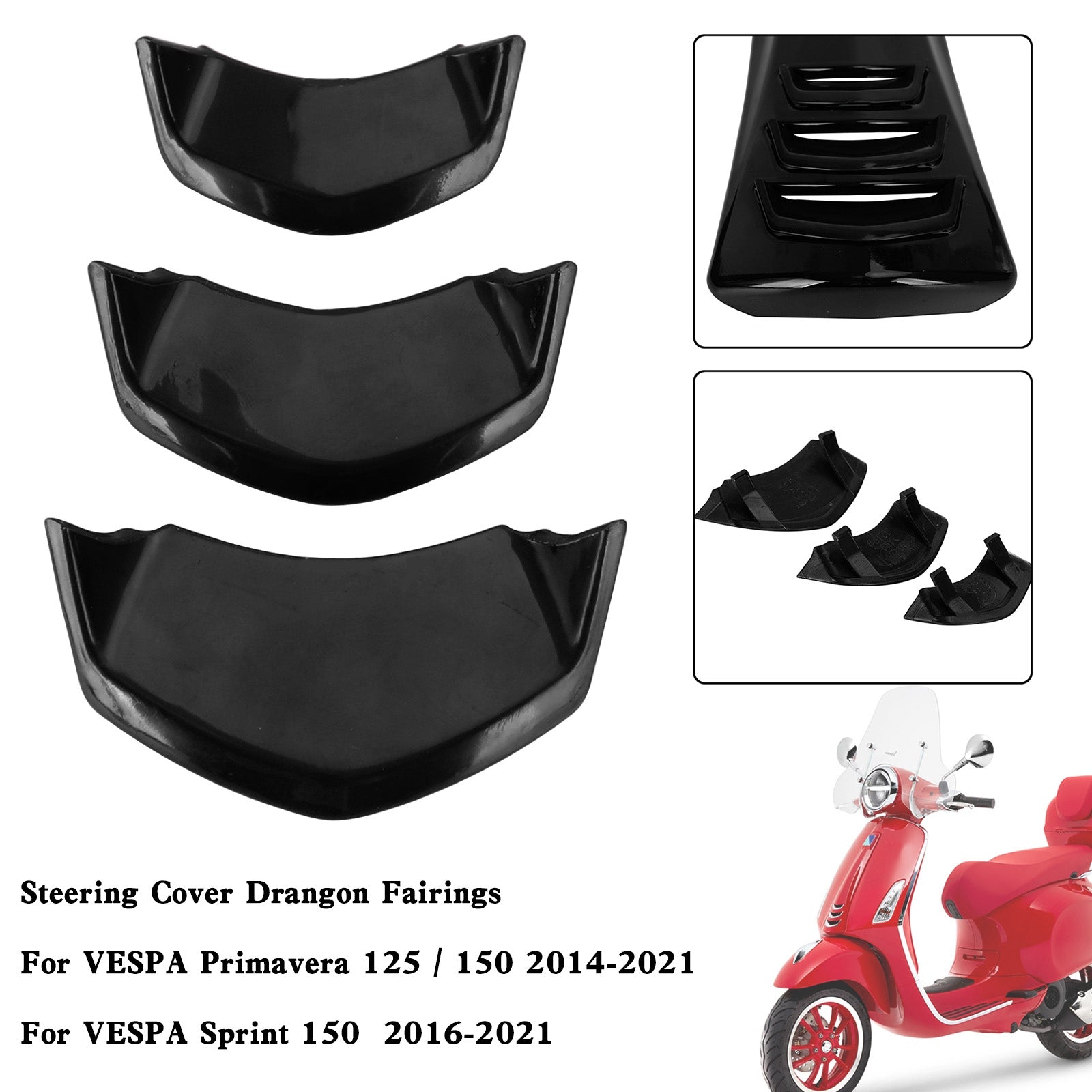 フロント装飾ホーンカバー VESPA Sprint Primavera 125/150 2014-2021用