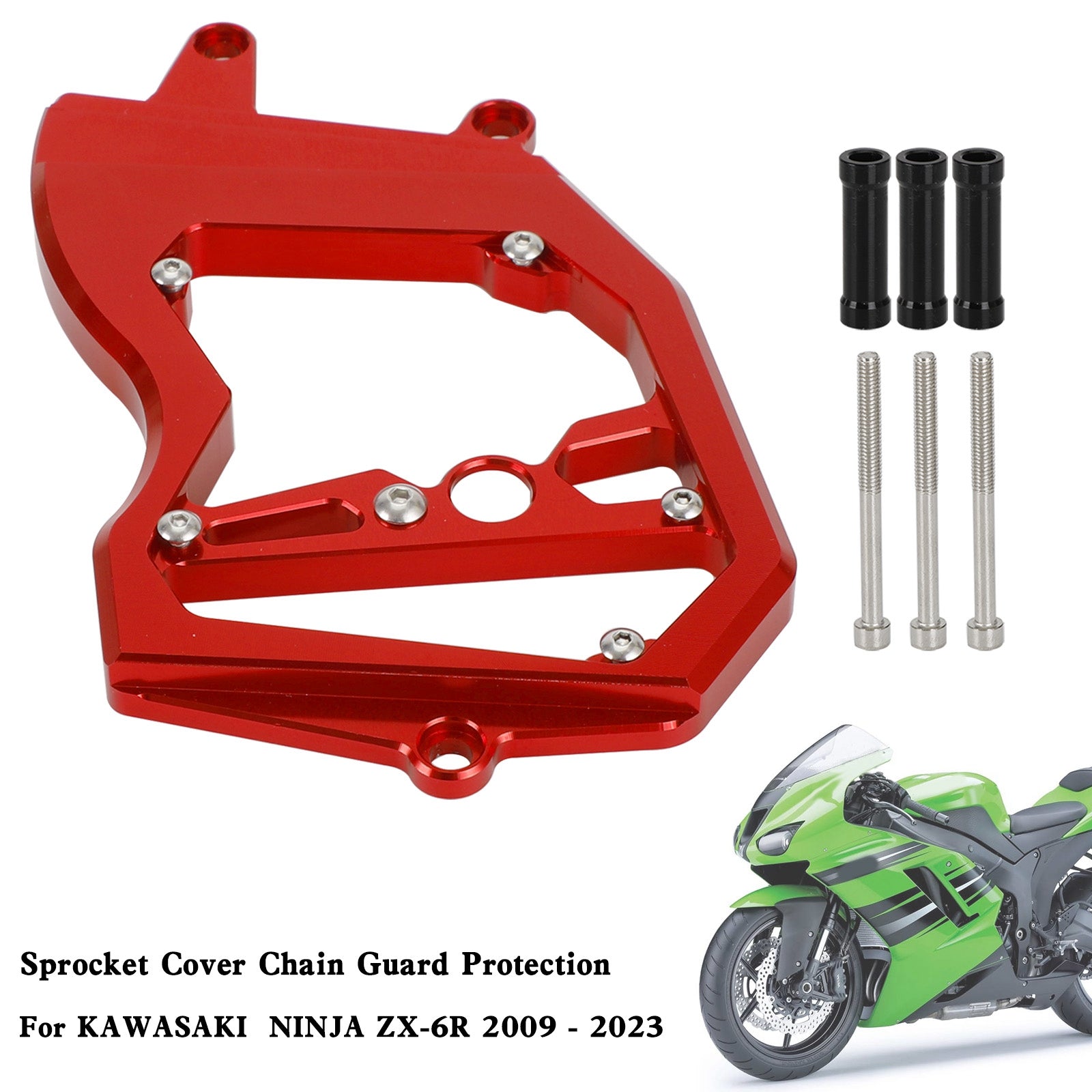 Couvercle de pignon avant, garde-chaîne pour KAWASAKI Ninja ZX-6R ZX6R 2009 – 2023