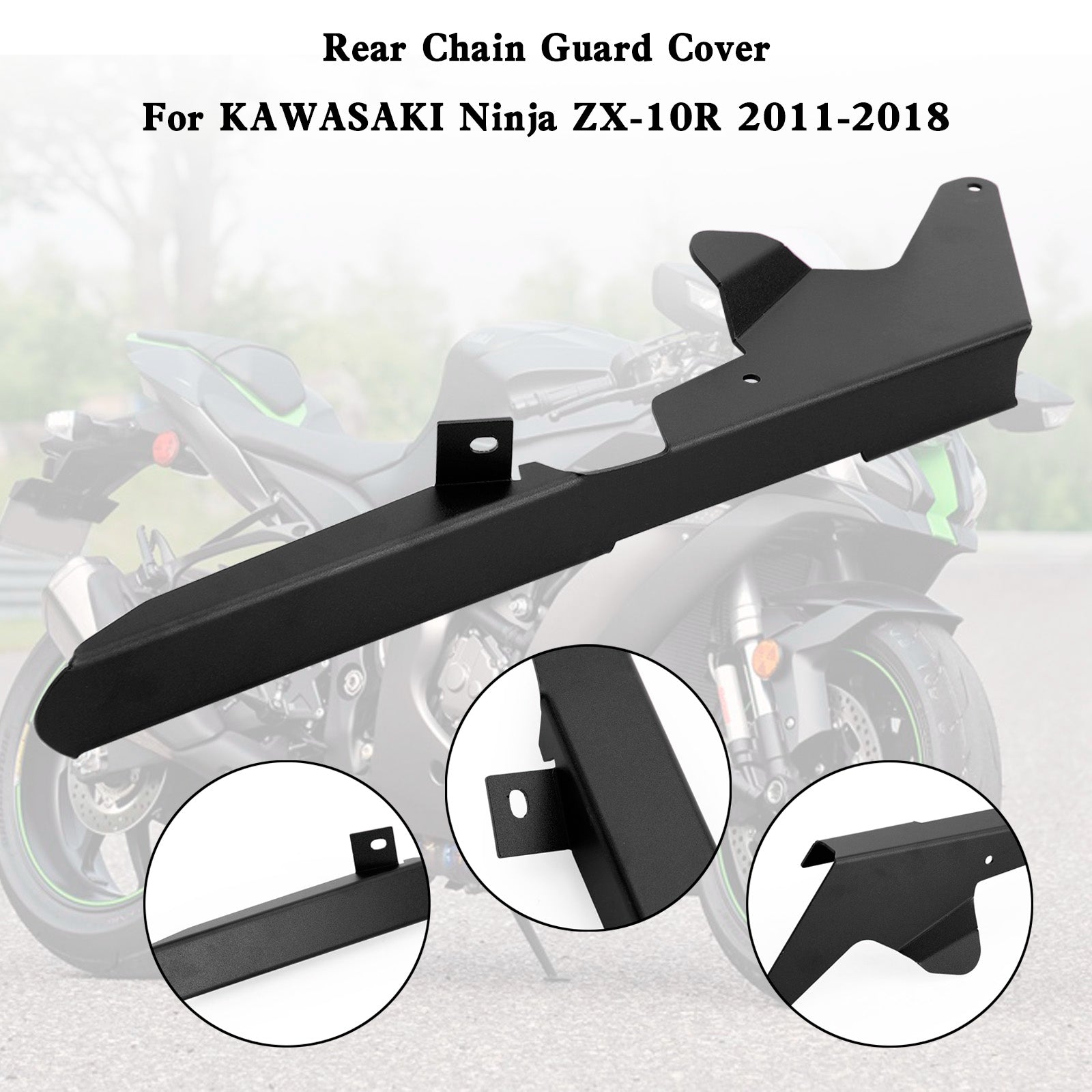 Couvercle de protection de chaîne de pignon pour KAWASAKI ZX-10R 2011 – 2018