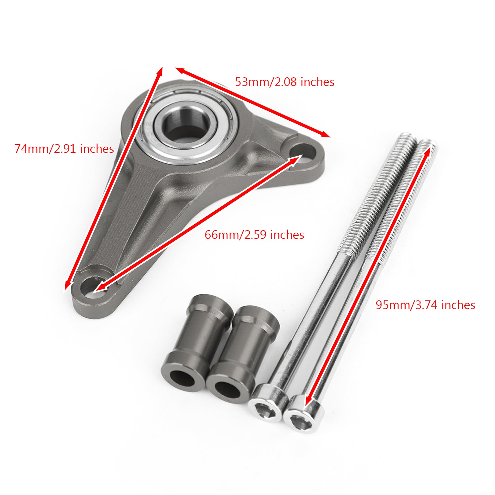 Honda MSX125 Grom 125 13-15 MSX125SF Grom 125 16-19 Shifting Gear Stabilizer w/ Mounting Bolts TIT