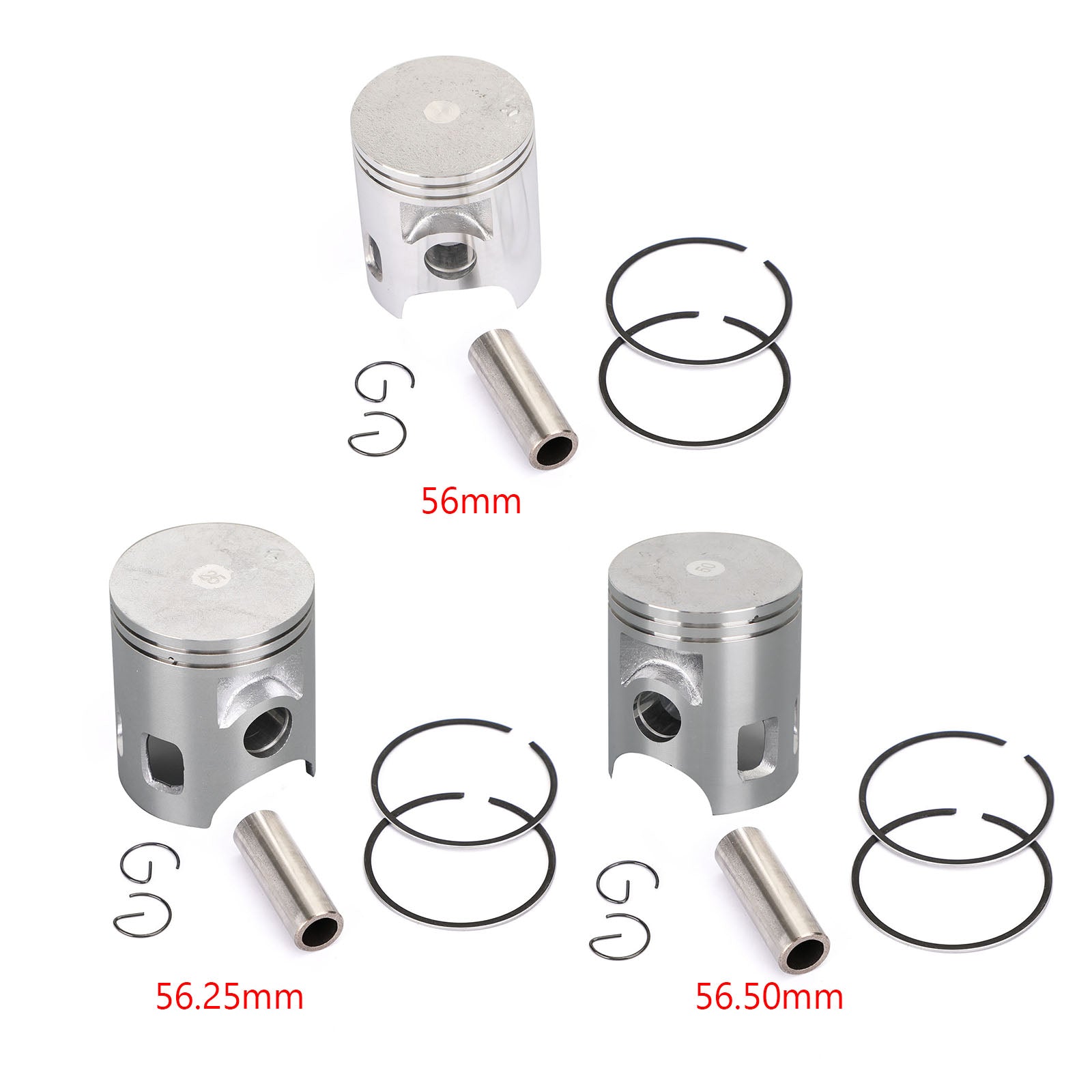 Piston Pin Ring Set Fit For Yamaha DT125H DT125 1981 DT125G DT125 1980  DT125F DT125 1979