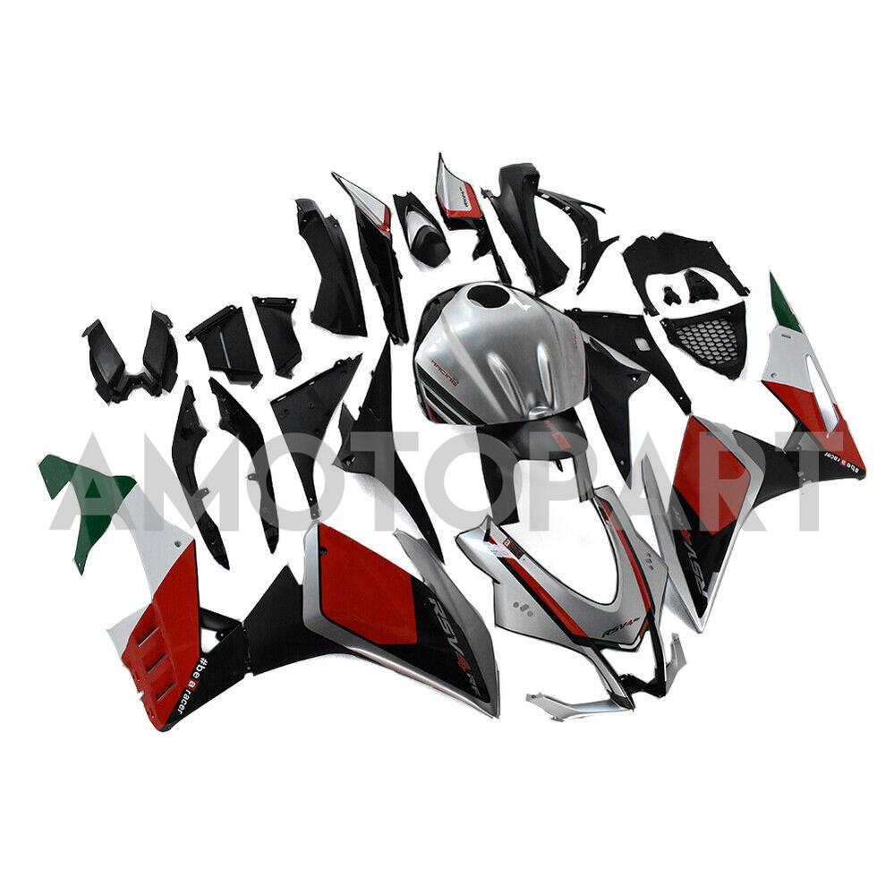 Amotopart Aprilia 2016-2020 RSV4 1000 Red&Sliver Fairing Kit