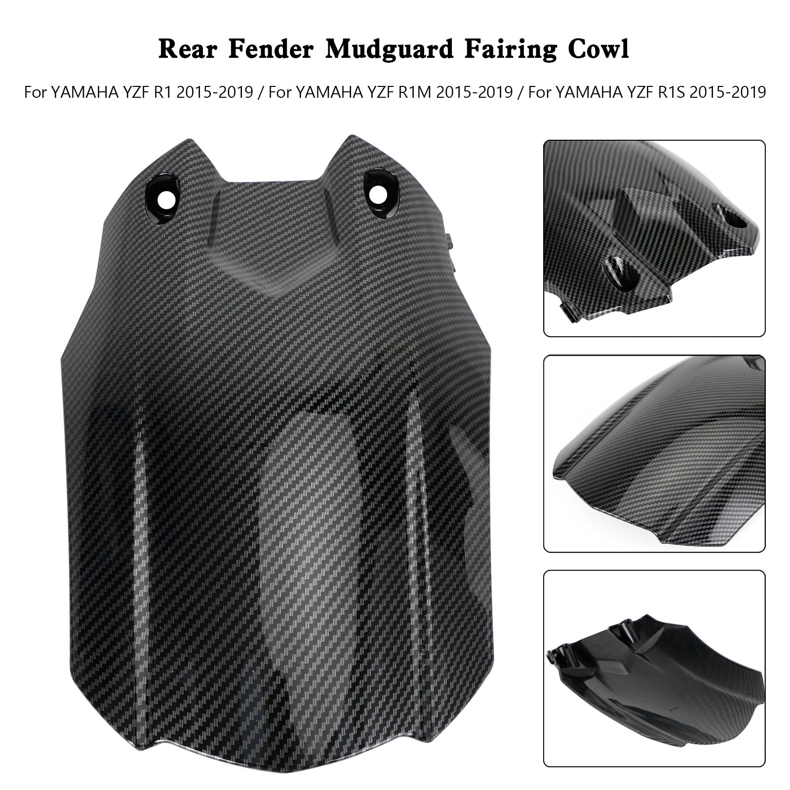 Rear Fender Mudguard Fairing Cowl For YAMAHA YZF-R1 YZF R1M R1S 2015-2019