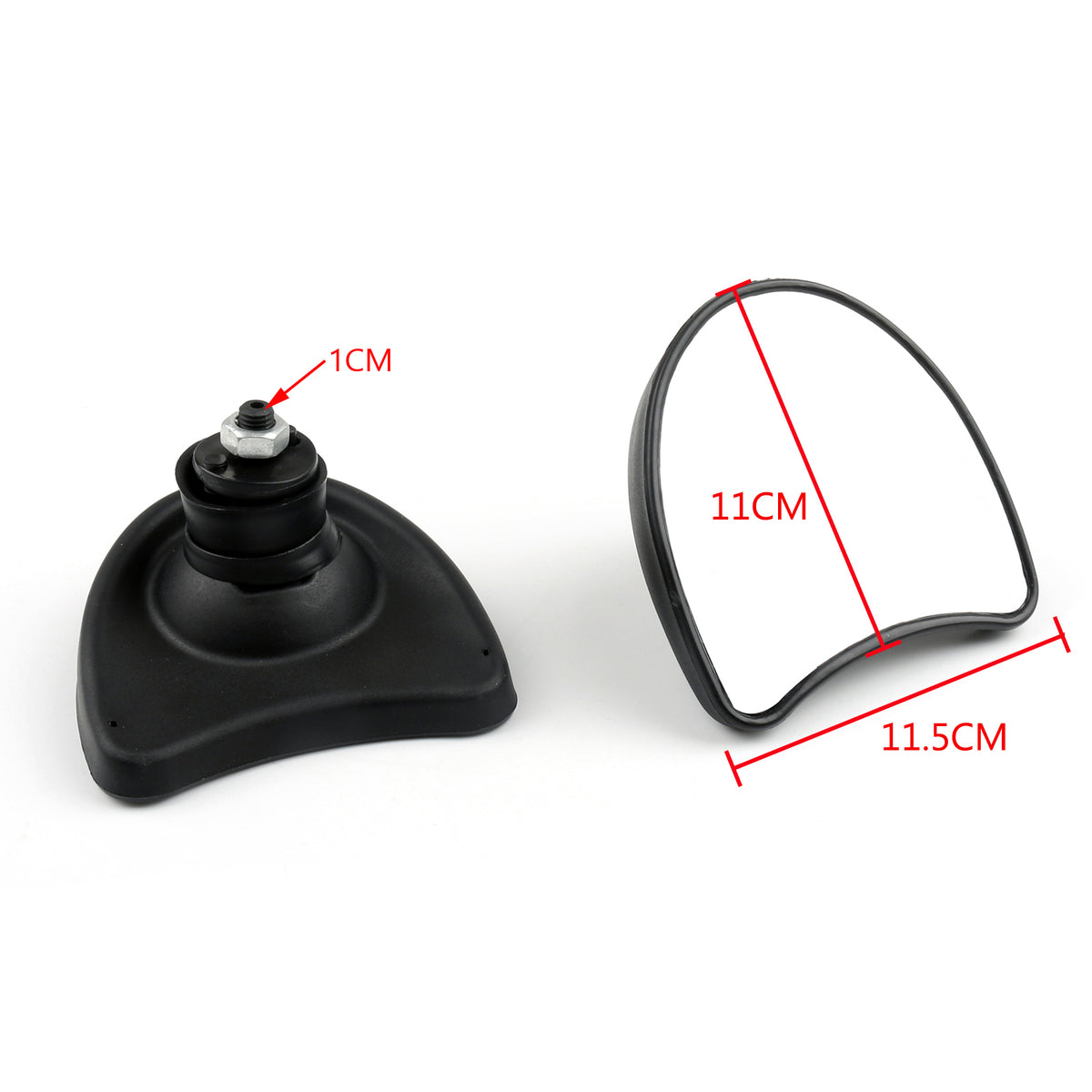 10mm Wide Angle Inner Fairing Mount Rear View Mirrors For Street Glide 96-13 Generic