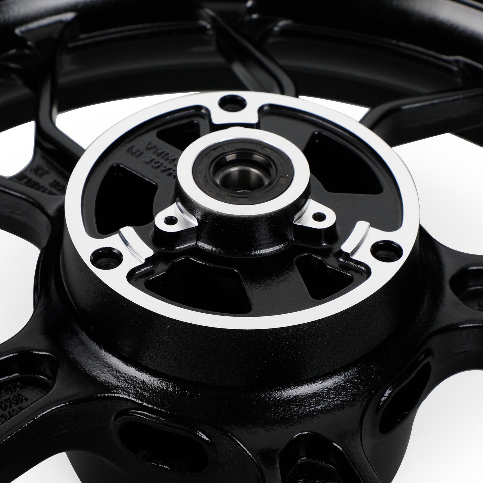 Black Rear Wheel Rim For Yamaha YZF R3 2015 2016 2017 2018 2019 2020 2021 2022 Generic