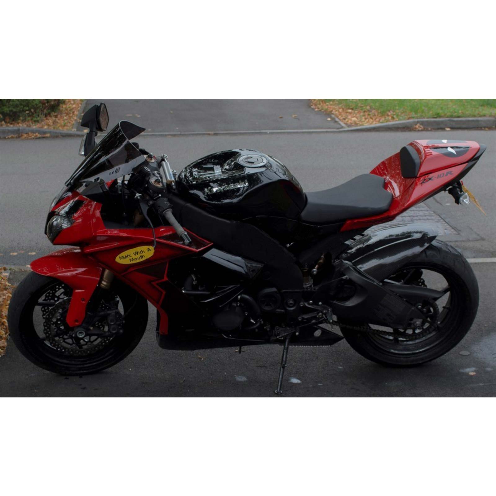 Amotopart Kawasaki ZX10R 2008-2010 Red Black Fairing Kit