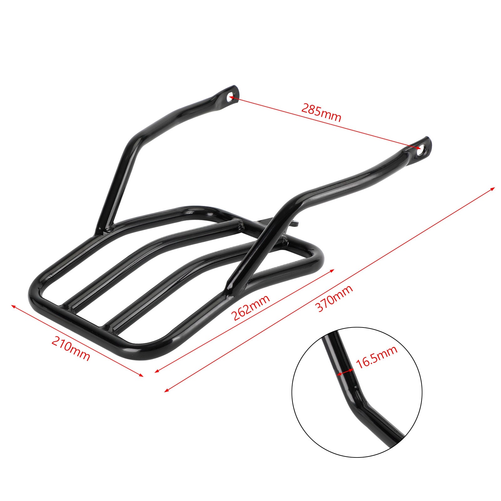 Gepäckträger hinten – Schwarz für BMW 1800 2020–2023 R18, Classic, TC, Bagger-Modelle