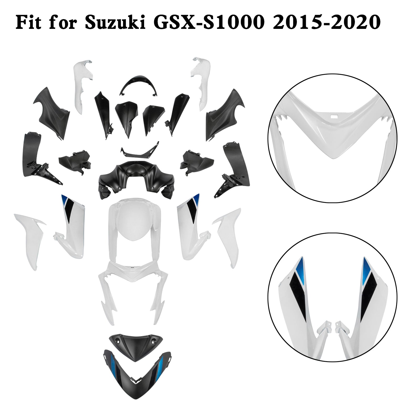 Amotopart (2015–2020) Suzuki GSX-S 1000 Verkleidungsset, Kollektion 2