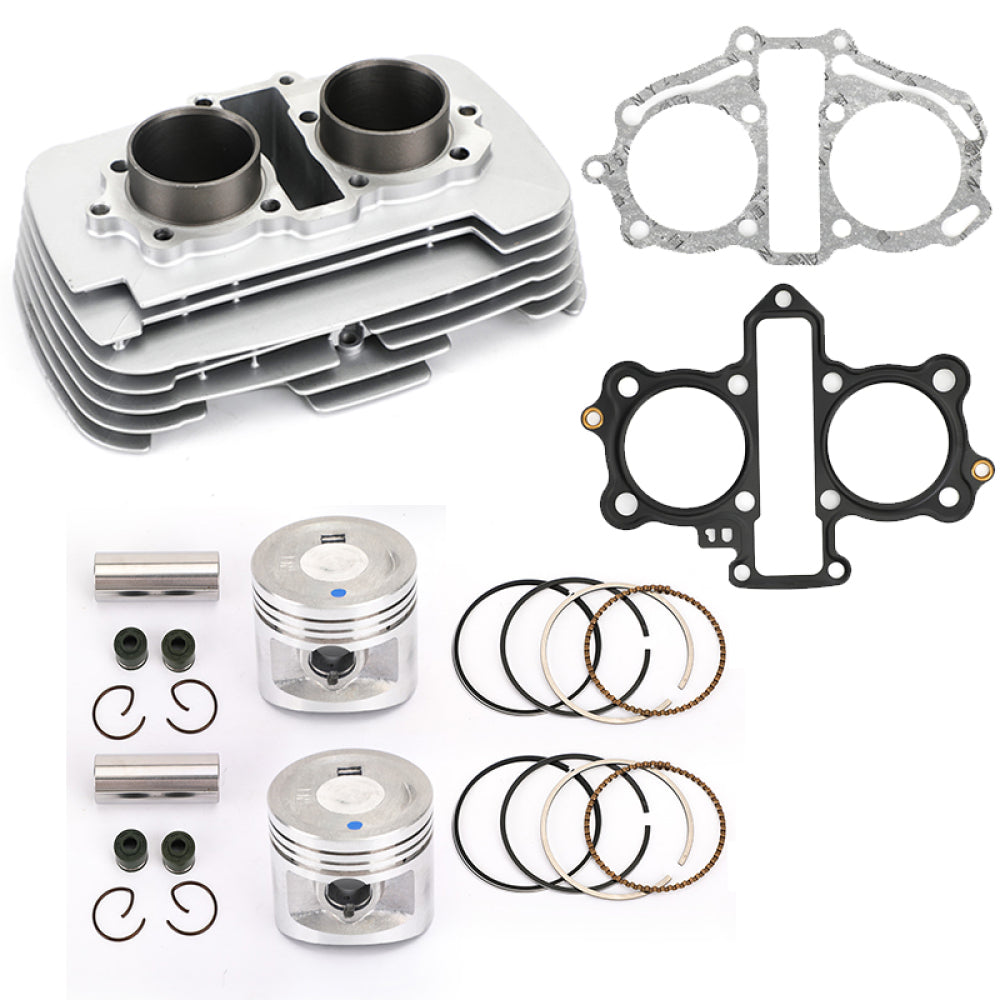 Kit guarnizioni anello pistone cilindro motore adatto per Honda Rebel CA 250 CMX 250 96-15 Spedizione Fedex Express generica