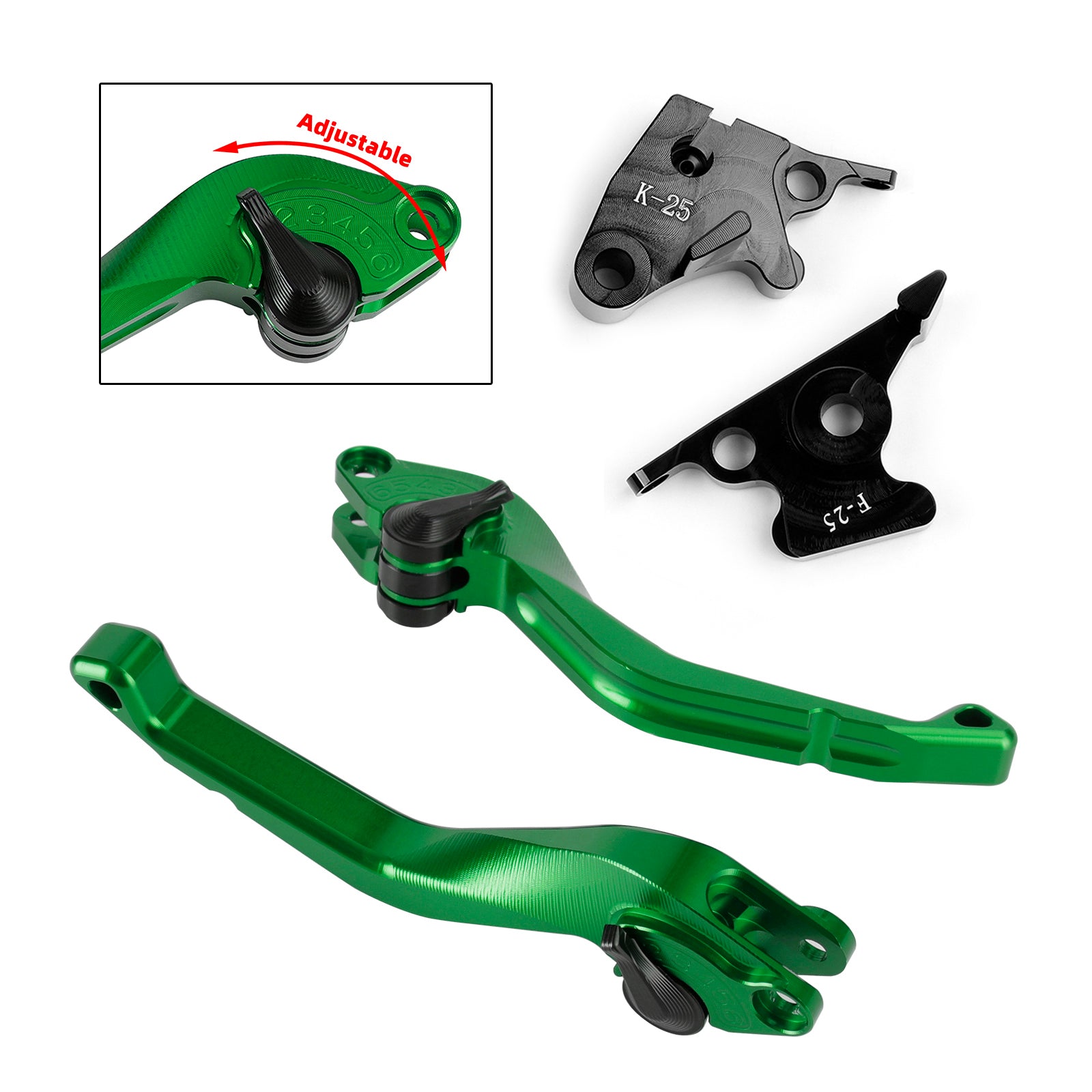 CNC-Kurzkupplungsbremshebel passend für Kawasaki Ninja 250R 400 300R/Z300 Z250SL