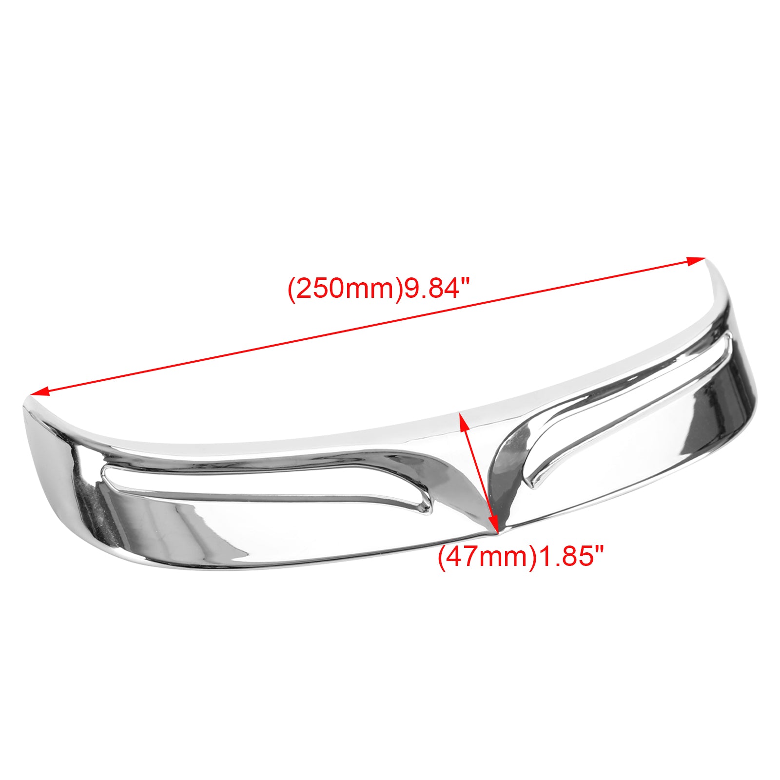 Embout de garniture de bord de garde-boue arrière chromé, adapté au Fat Boy FLSTF 1990 – 2017 générique