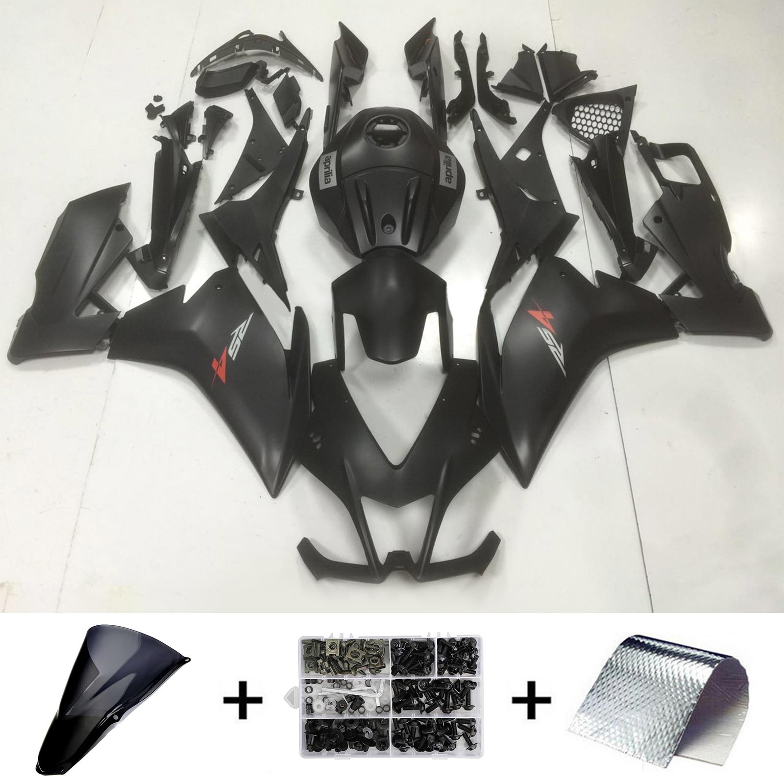 Amotopart 2012-2016 Aprilia RS4 RS125 RS50 Kit de carénage noir