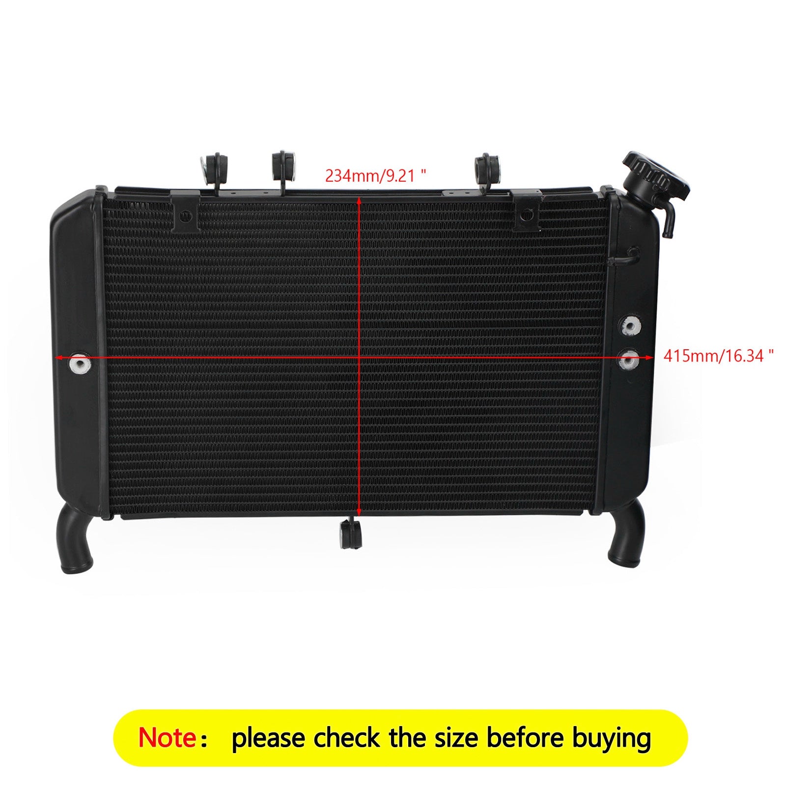 Core Engine Water Cooling Cooler Radiator For Yamaha MT-09 FZ09 2013-2016 Generic