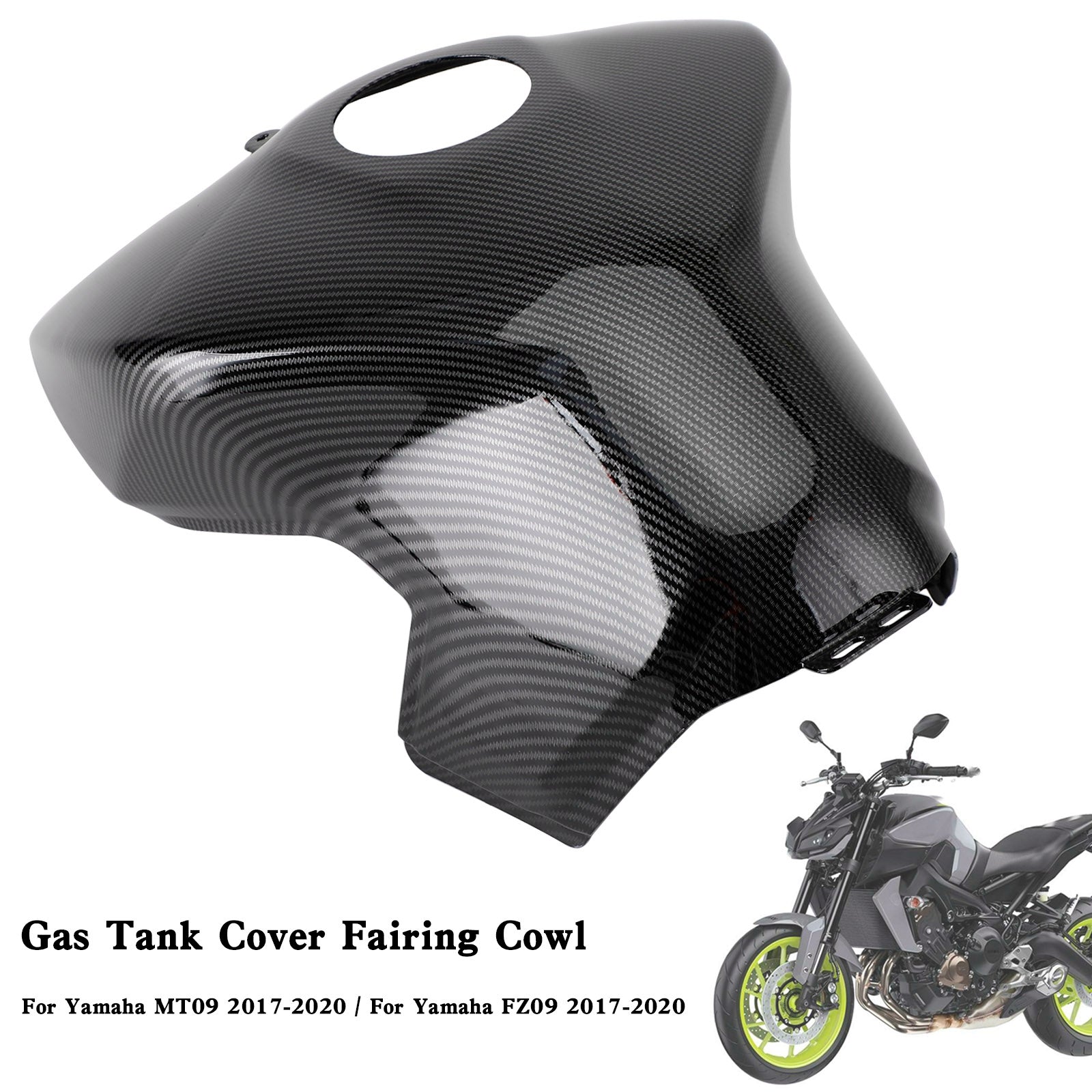 Tankdeckelverkleidung Verkleidungsverkleidung für Yamaha MT-09 MT09 FZ09 2017–2020