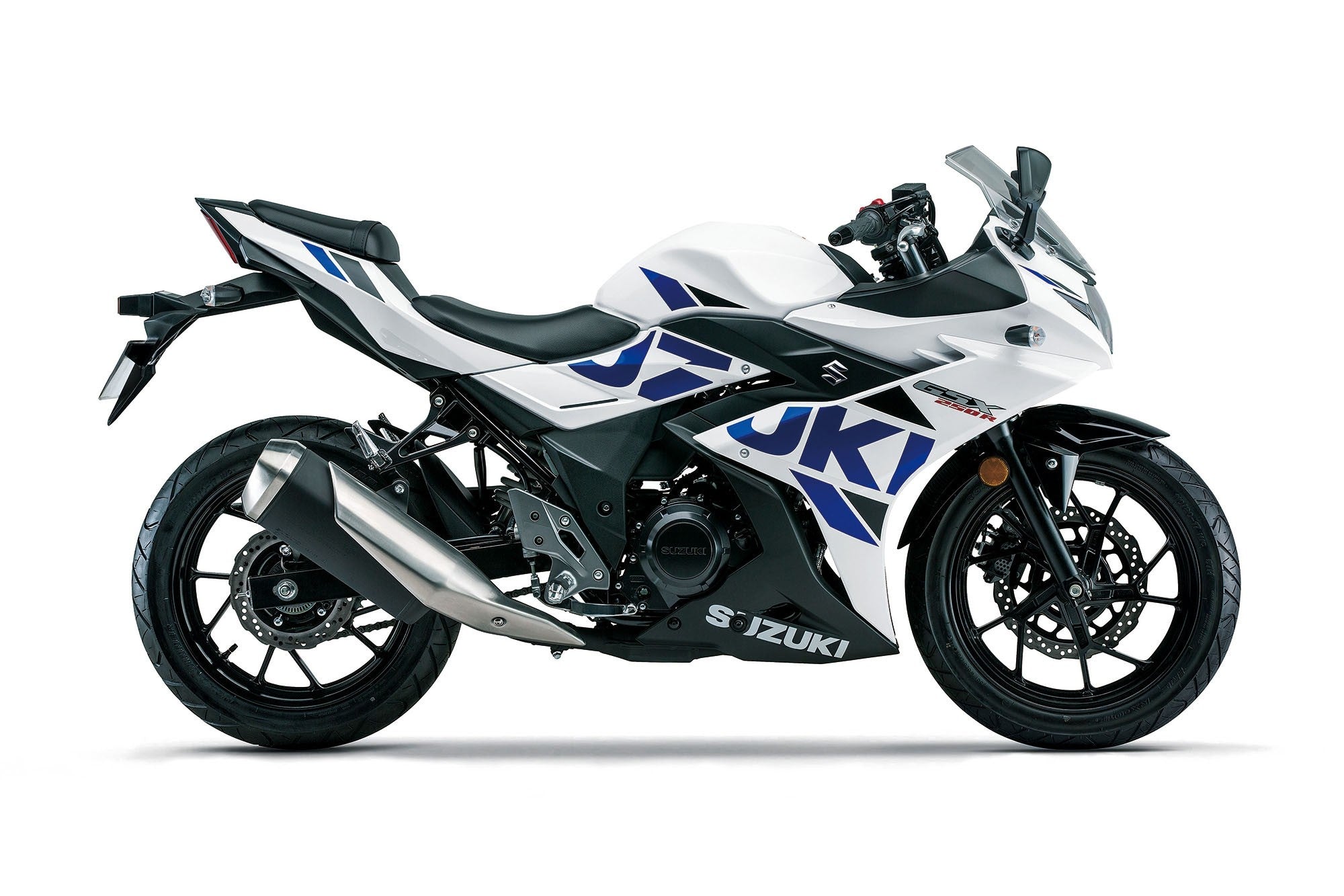 Amotopart 2017–2020 Suzuki GSX250R Verkleidungsset in Weiß und Blau