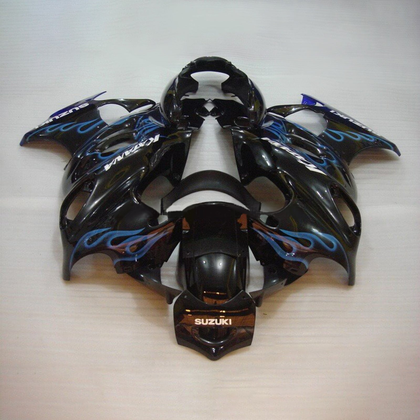 Amotopart Suzuki 1998-2006 Katana GSXF600/750 Blue Black Fairing Kit