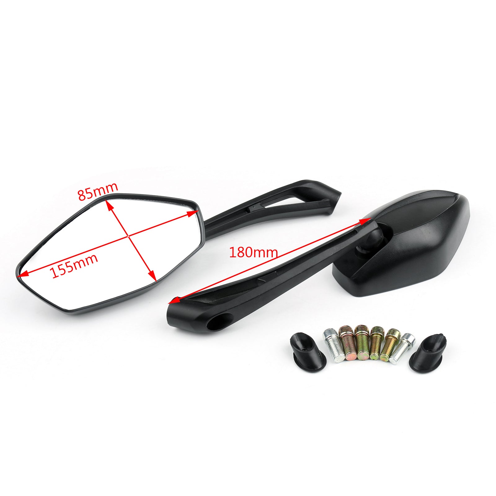 Rétroviseurs latéraux arrière universels moto Scooter vélo de rue 8mm 10mm générique