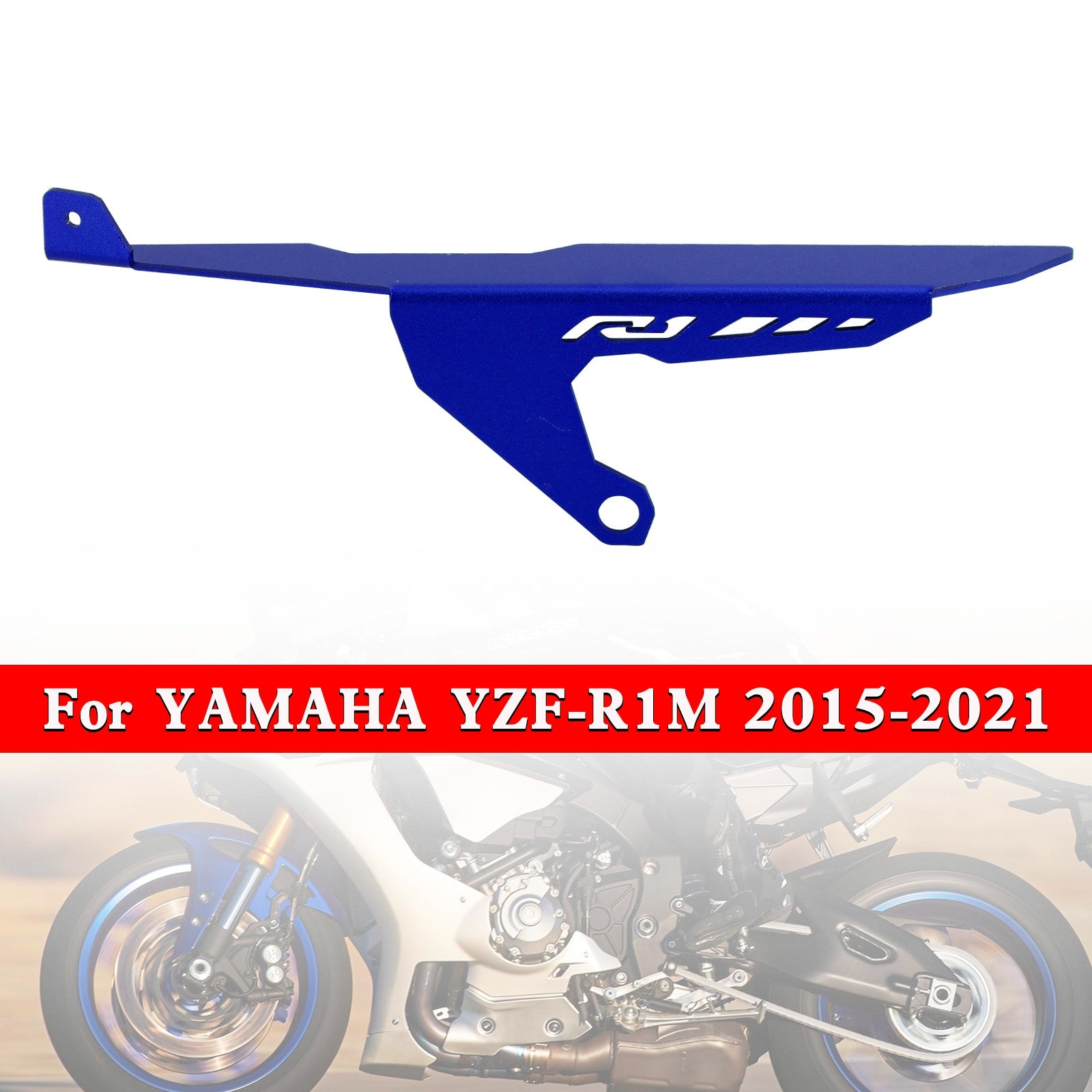 15-21 Yamaha YZF R1 R1M R1S Couvercle de protection de chaîne de pignon arrière