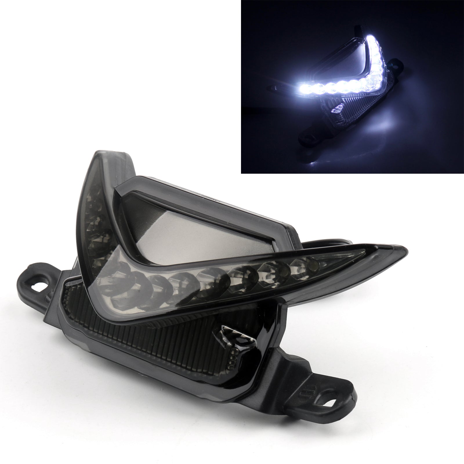 Feux de nuit arrière LED pour Honda CBR600RR 2007-2013 2011 2012 fumée générique