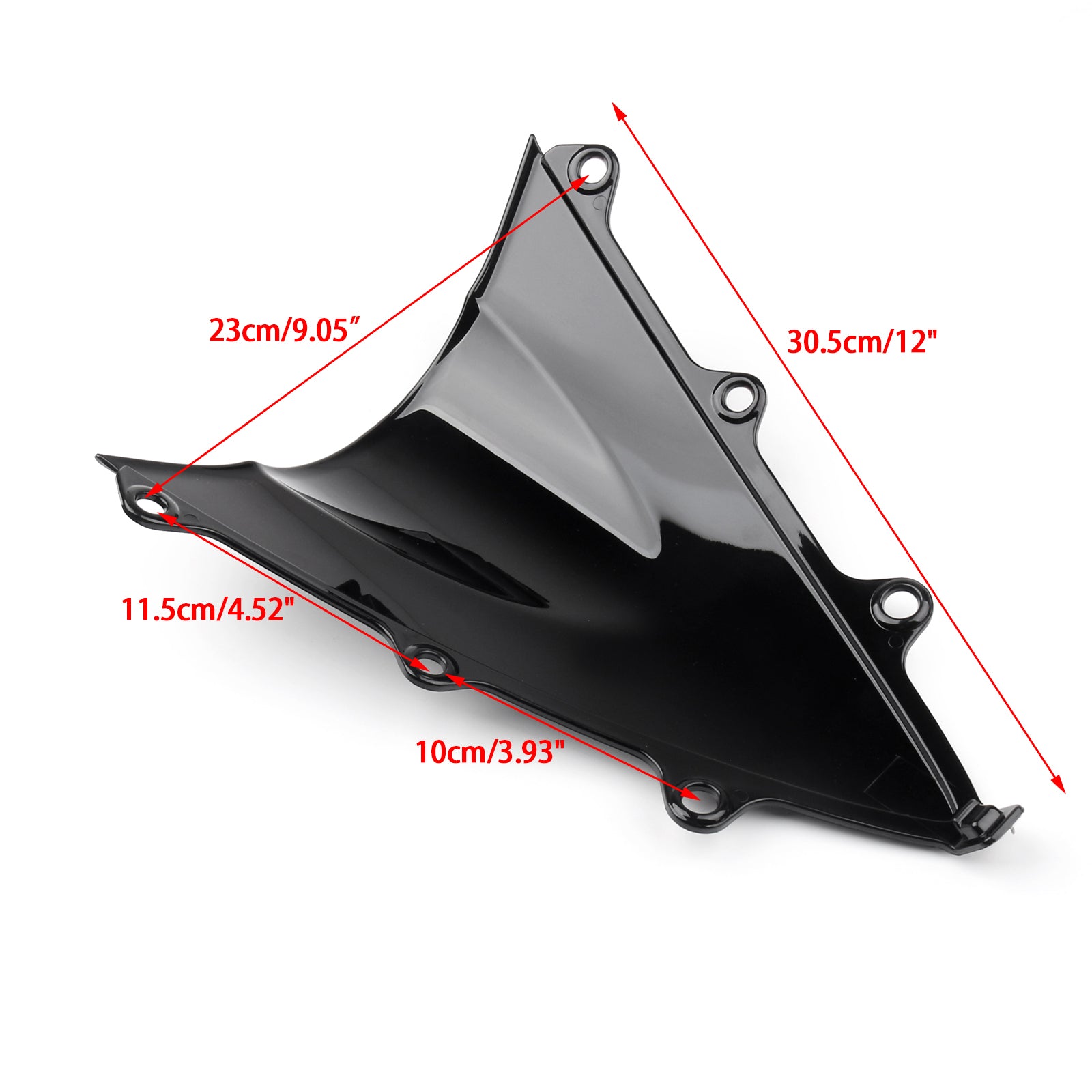 新しいモト ABS プラスチックフロントガラスフロントガラスホンダ CBR300R 2014-2017 黒汎用