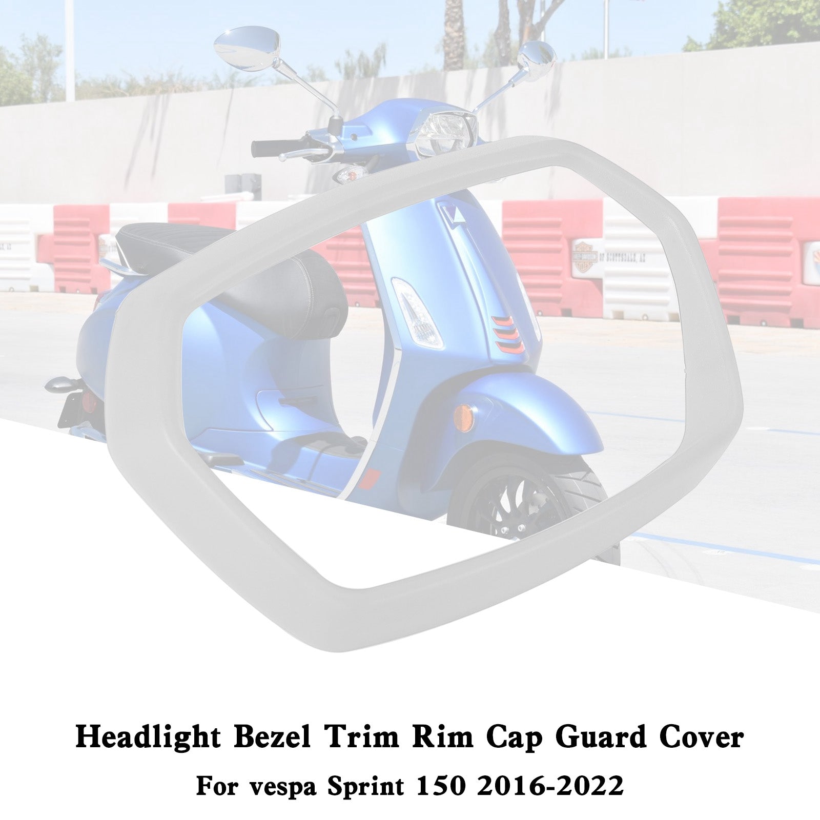 Headlight Bezel Trim Rim Cap Guard Cover For vespa Sprint 150 2016-2022