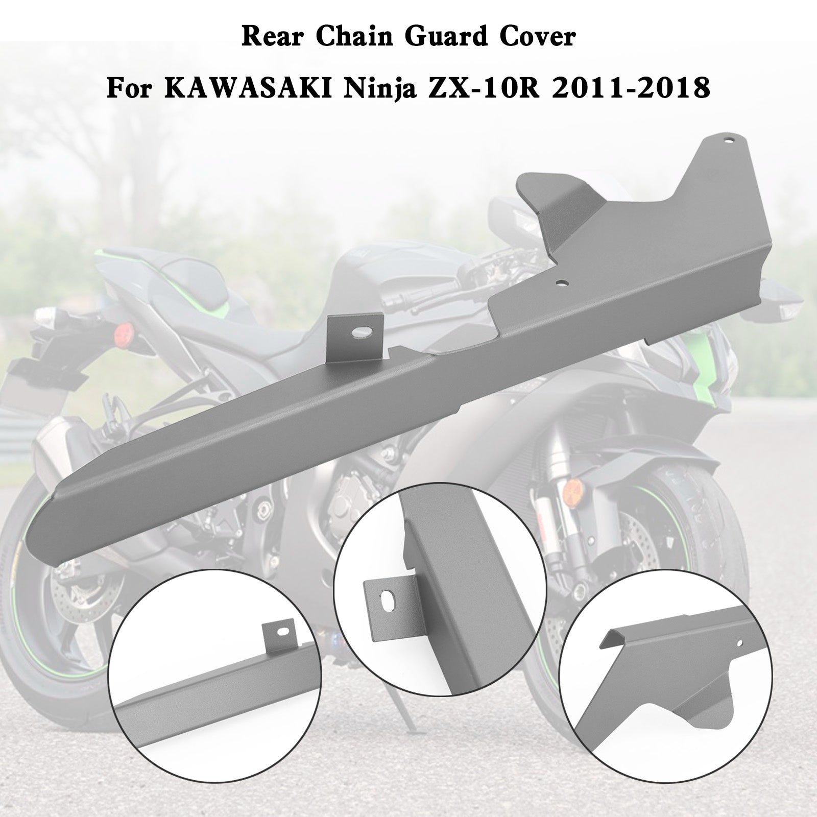 Couvercle de protection de chaîne de pignon pour KAWASAKI ZX-10R 2011 – 2018