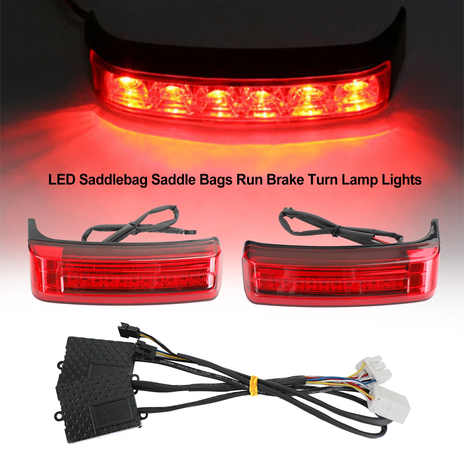 LED sacoches de selle course frein clignotants feux pour Touring 1996-2013 générique