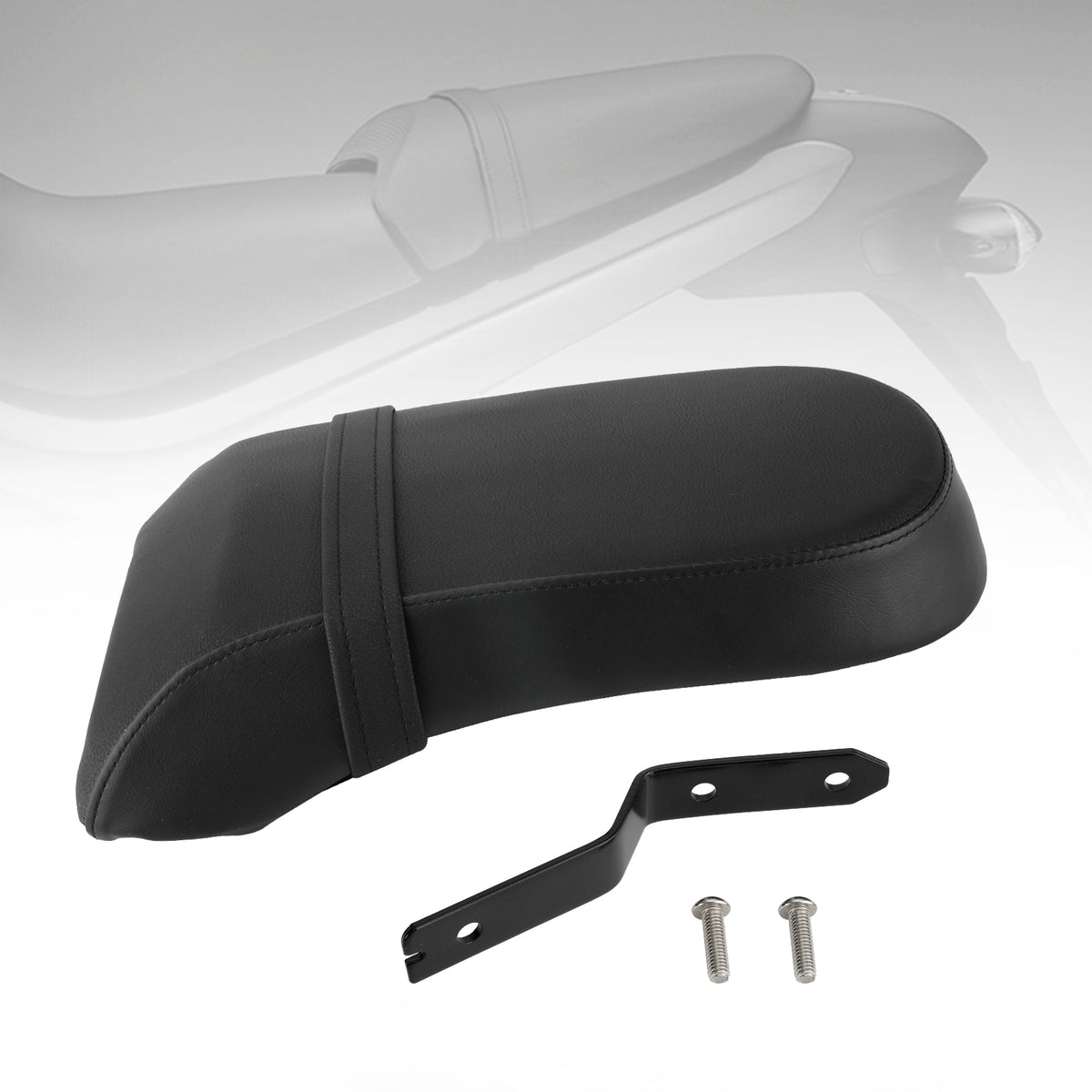 Staffa Porta Telaio Sedile Posteriore Moto Accessorio Fai Da Te | Anello In Metallo Nero Per Sella, Curvo 210mm Per Personalizzazione Moto