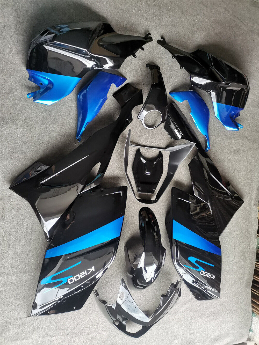 Amotopart BMW 2005-2010 K1200S Blue Black Fairing Kit