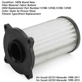 Air Filter Cleaner For Suzuki GZ250 Marauder 250 1999-2015 GZ125 13780-13F00