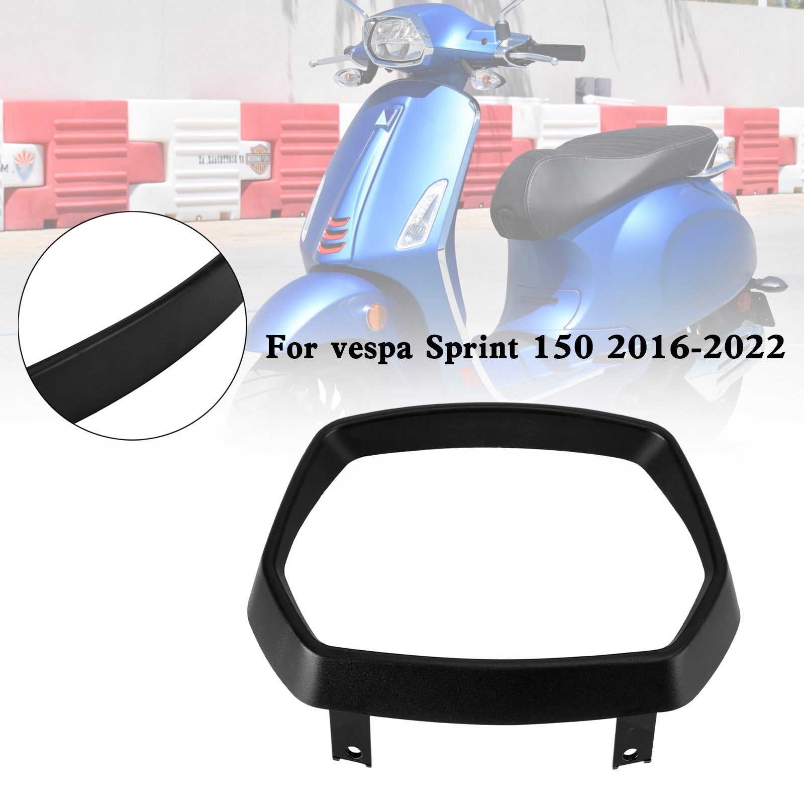 Cubierta protectora de tapa de llanta embellecedora de bisel de faro para vespa Sprint 150 2016-2022