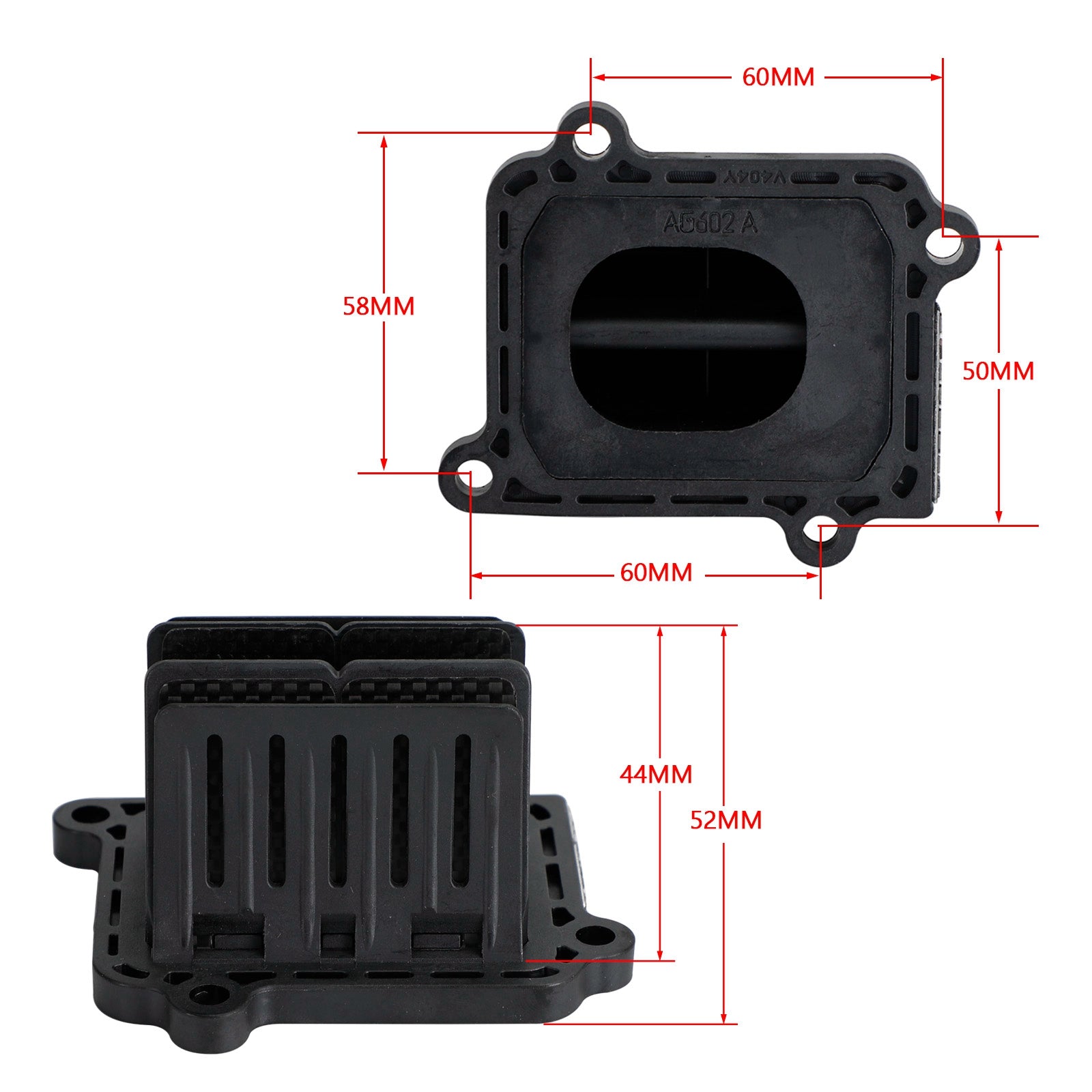 Bloque de jaula de válvula de lengüeta V4R04 para Yamaha YZ125 2005-2020 genérico