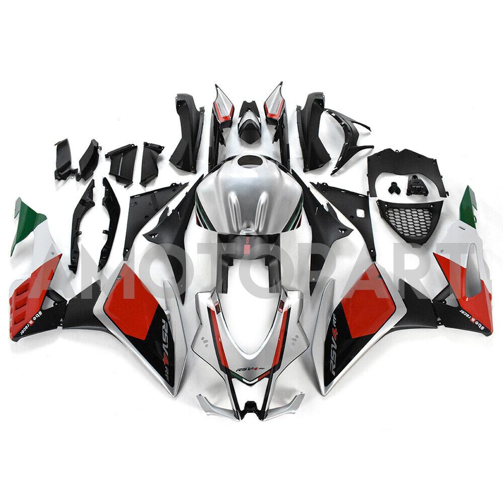 Amotopart Aprilia 2016-2020 RSV4 1000 Red&Sliver Fairing Kit